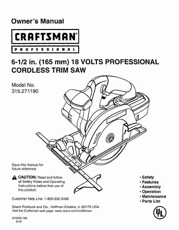 Craftsman Saw 315 27119-page_pdf